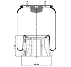 92.88.164.90260 - Körük Komple Plastik Piston 810Mb