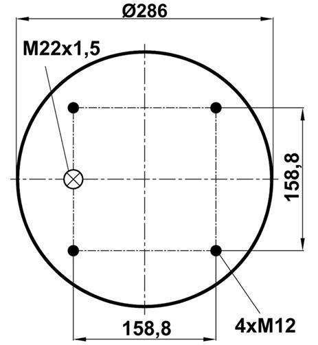 Körük Komple Metal Piston 4028Np05 - 92.88.164.90336