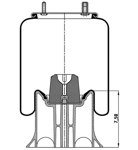 Körük Komple Plastik Piston 4159Np11 - 92.88.164.90379