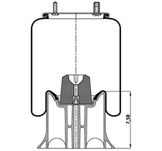 92.88.164.90379 - Körük Komple Plastik Piston 4159Np11