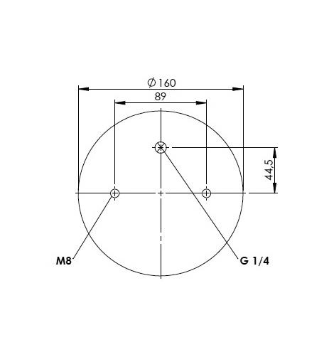 2 Katlı Körük Komple D220mm G1/4-4xM8 - 42.88.777.91148