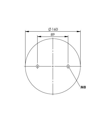 2 Katlı Körük Komple D220mm G1/4-4xM8 - 42.88.777.91148