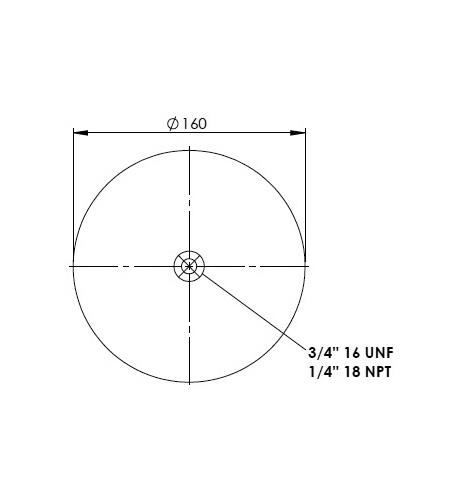 2 Katlı Körük Komple D220mm G3/4-16Unf-1/4-18Npt - 42.88.777.91149