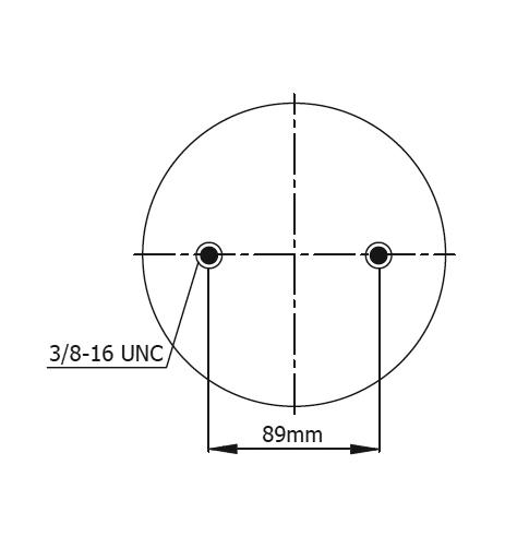 2 Katlı Körük Komple D225mm 3/4-16Unf 1/4 Npt 2x3/8 - 83.88.777.91153