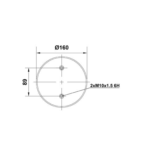 2 Katlı Körük Komple D220mm M12-M10x4 - 83.88.777.91233