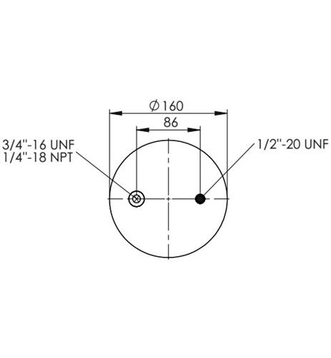 2 Katlı Körük Komple D225mm 1/4-18Npt -3/6-16 Unf - 83.88.777.91234