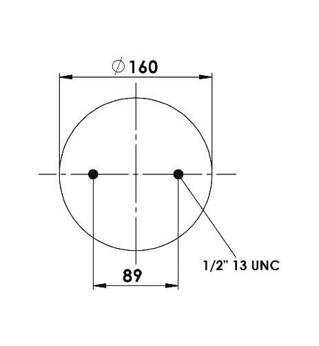 2 Katlı Körük Komple D220mm 1/4-18Npt -3/4-16 Unf - 83.88.777.91157