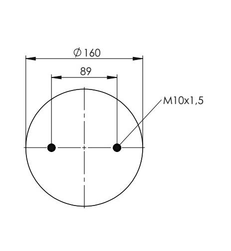 2 Katlı Körük Komple D225mm M24/M16 - 83.88.777.91235