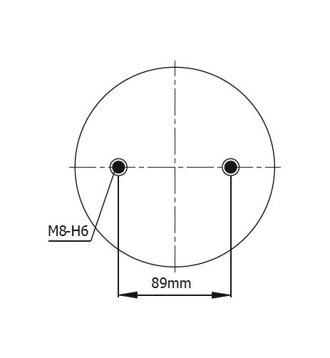 2 Katlı Körük Komple D225mm 1/4-18Np-4xM8 - 83.88.777.91077