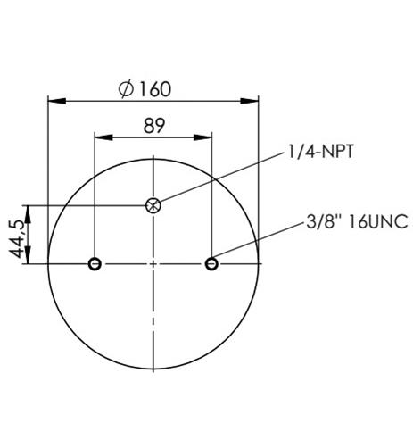 2 Katlı Körük Komple D225mm 1/4Npt -3/8-16 Unf - 42.88.777.91142