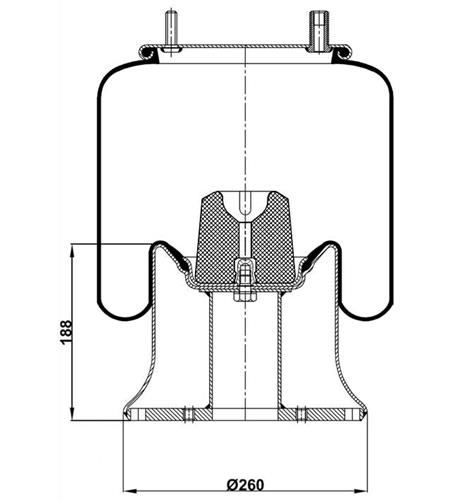 Körük Komple Metal Piston 34159-03K - 45.88.777.90876