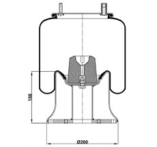 45.88.777.90876 - Körük Komple Metal Piston 34159-03K