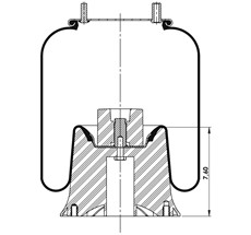 42.88.777.90745 - Körük Komple Plastik Piston W013589321