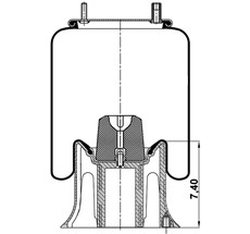 42.88.777.90766 - Körük Komple Plastik Piston W013589394