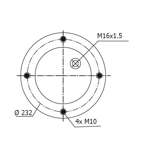 2 Katlı Körük Komple D300mm M16 - M10x8 - 85.88.777.91105