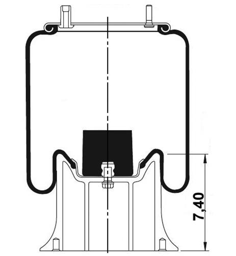 Körük Komple Metal Piston W013589321 - 42.88.777.90744