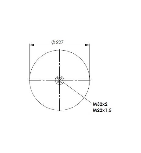 Körük Komple Metal Piston 6123Np40 - 39.88.777.91224