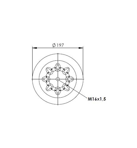 Körük Komple Metal Piston 6123Np40 - 39.88.777.91224