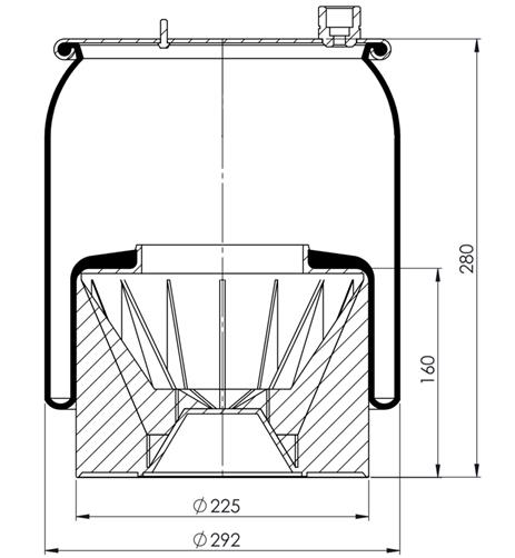 Körük Komple Plastic Piston 6120Np49 - 39.88.777.91216