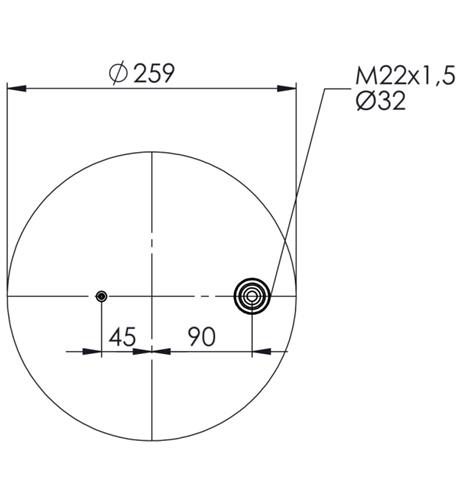 Körük Komple Plastic Piston 6120Np49 - 39.88.777.91216