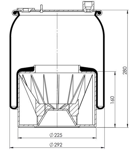 Körük Komple Plastic Piston 6120Np48 - 39.88.777.91238