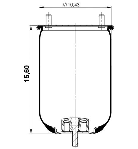 Air Spring W/O Piston W013588050 - 42.88.777.90684