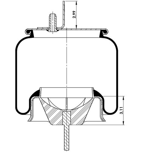 Körük Komple Plastik Piston W013589617 - 42.88.777.90728