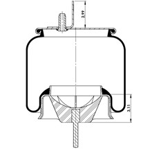 42.88.777.90728 - Körük Komple Plastik Piston W013589617