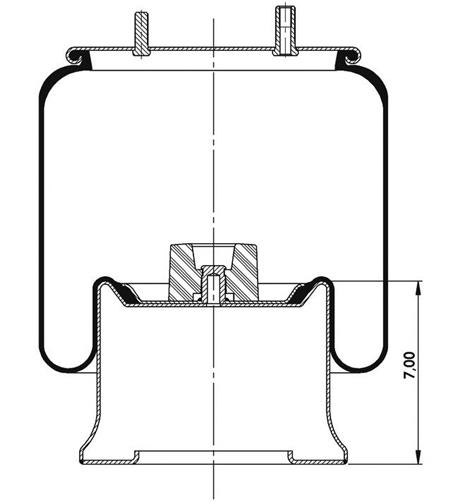 Körük Komple Metal Piston W013589122 - 42.88.777.90733