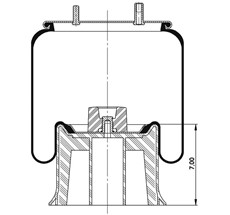 42.88.777.90734 - Körük Komple Plastik Piston W013589122