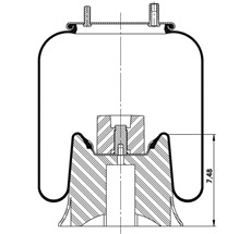 42.88.777.90743 - Körük Komple Plastik Piston W013589320