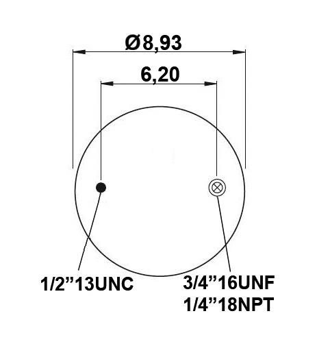 Körük Komple Plastik Piston W013589422 - 42.88.777.90749