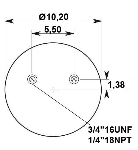 Körük Komple Metal Piston W013588755 - 42.88.777.90753