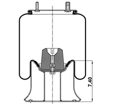 42.88.777.90765 - Körük Komple Metal Piston W013589130