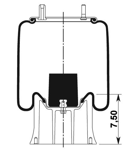 Körük Komple Metal Piston W013589250 - 42.88.777.90769