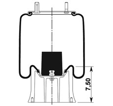 42.88.777.90769 - Körük Komple Metal Piston W013589250