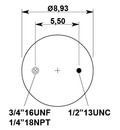 Körük Komple Metal Piston W013589250 - 42.88.777.90769