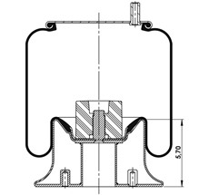 42.88.777.90780 - Körük Komple Metal Piston W013588944