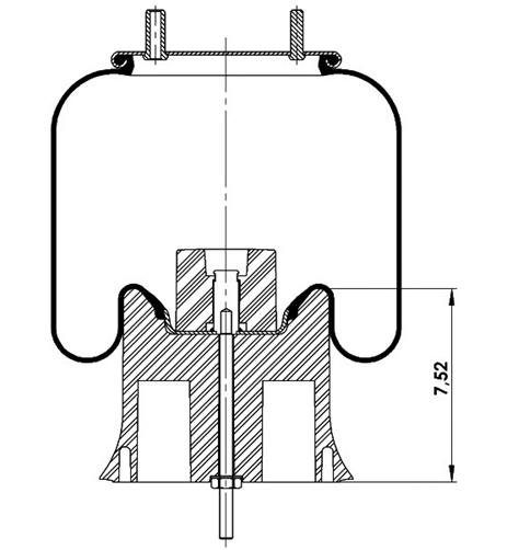 Körük Komple Plastik Piston W013589346 - 42.88.777.90788