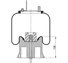 42.88.777.90791 - Körük Komple Plastik Piston W013589471