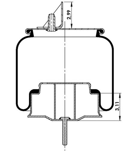 Körük Komple Metal Piston W013589617 - 42.88.777.90793