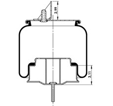 42.88.777.90793 - Körük Komple Metal Piston W013589617