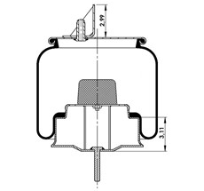 42.88.777.90794 - Körük Komple Metal Piston W013589618