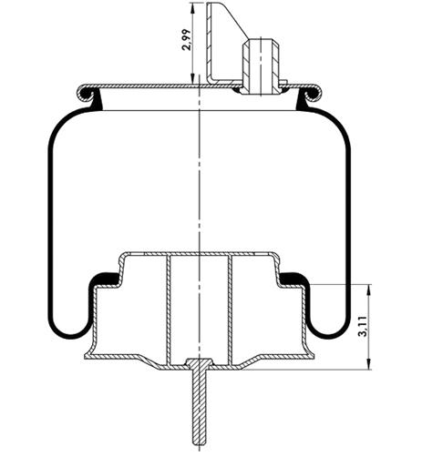 Körük Komple Metal Piston W013589622 - 42.88.777.90801