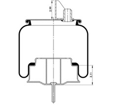 42.88.777.90801 - Körük Komple Metal Piston W013589622