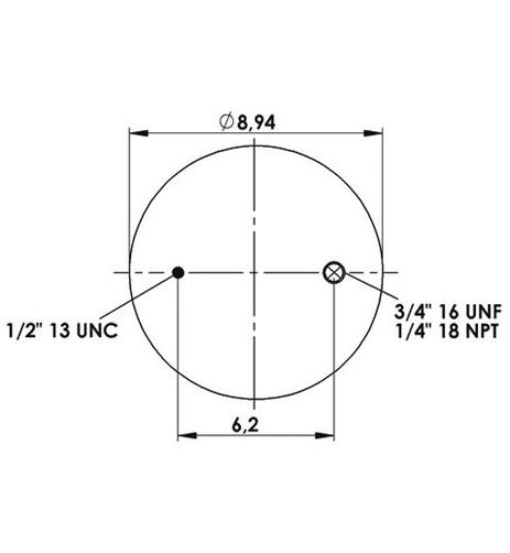 Körük Komple Metal Piston W013589466 - 42.88.777.90806