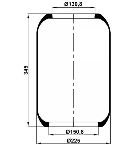 Air Spring Roll 3415-25 2L - 12.88.777.90827