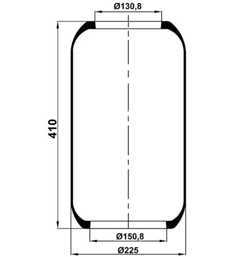 Air Spring Roll 3415-28 2L - 12.88.777.90828