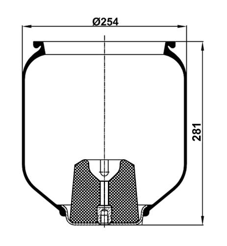 Air Spring W/O Upper Plate 4150Np01 - 45.88.777.90870