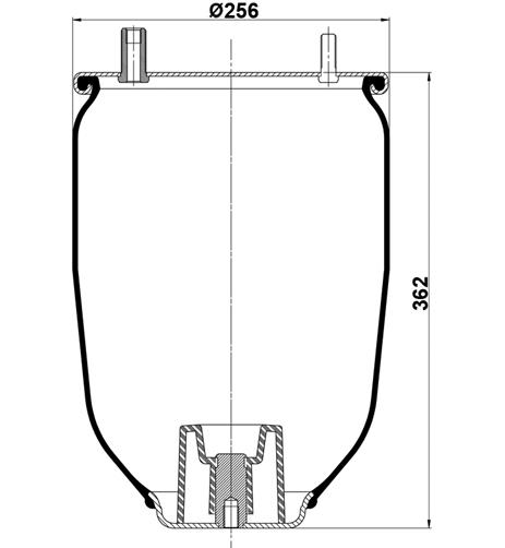 Körük Pistonsuz V1dk27b-1 - 18.88.777.90904